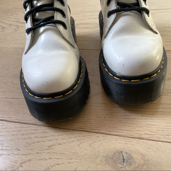 Dr. Martens White Jadon Platform Boots - Picture 13 of 13